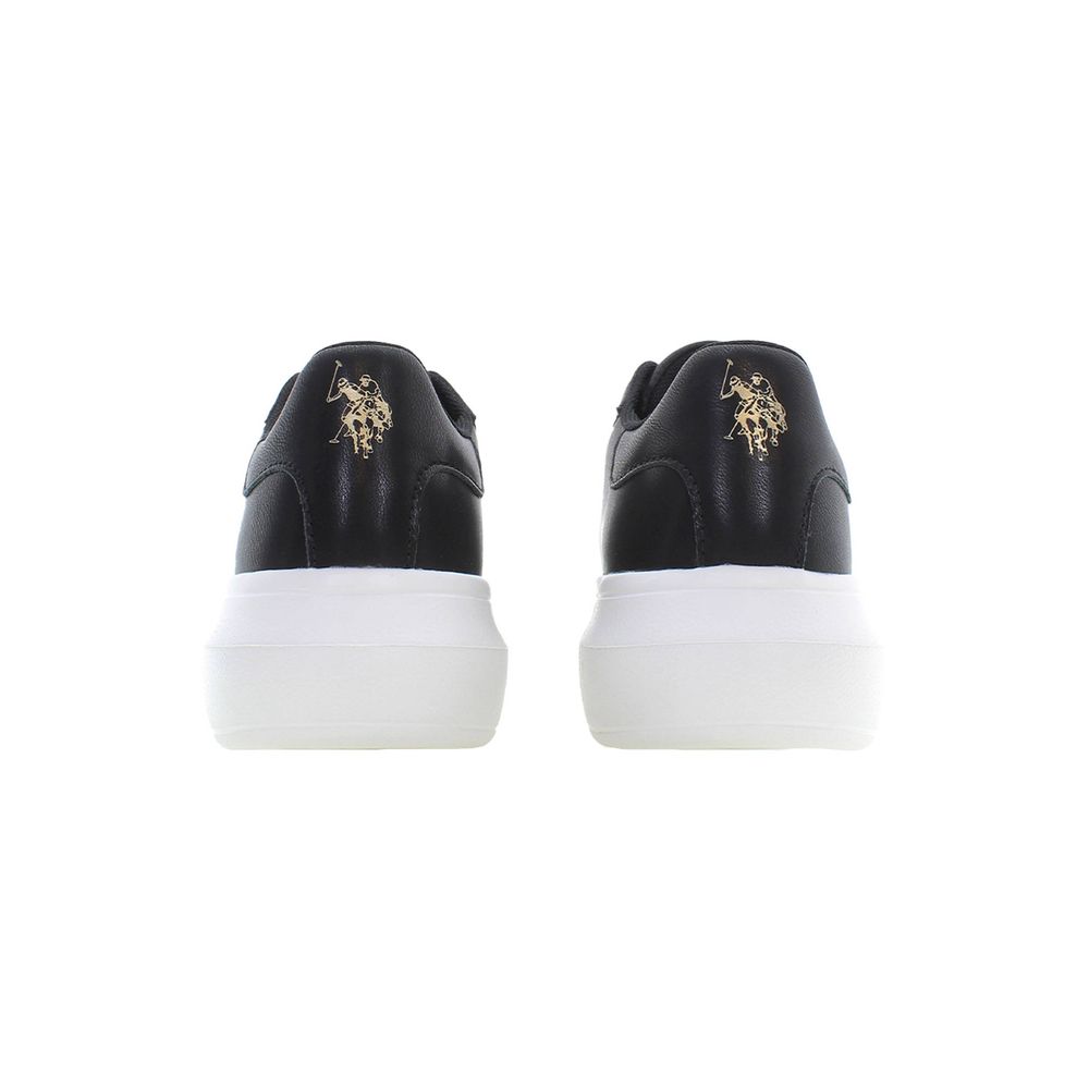 Baskets noires en polyester pour femme US POLO ASSN.