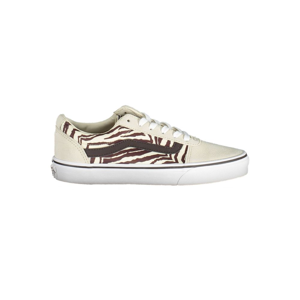 Baskets Vans en cuir beige pour femme