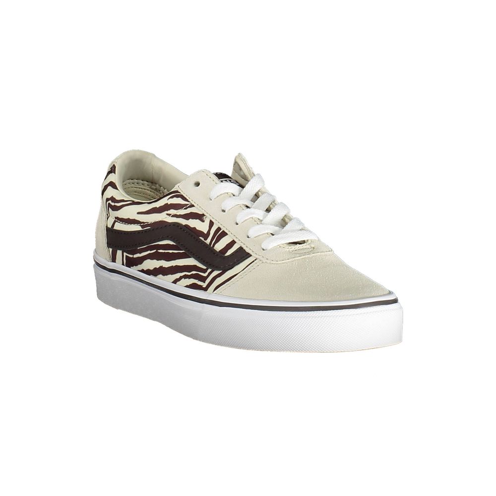 Baskets Vans en cuir beige pour femme
