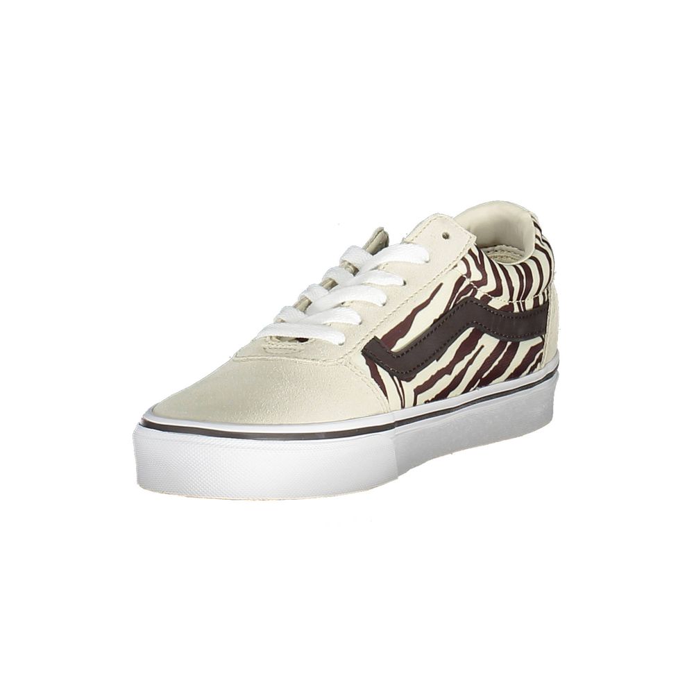 Baskets Vans en cuir beige pour femme