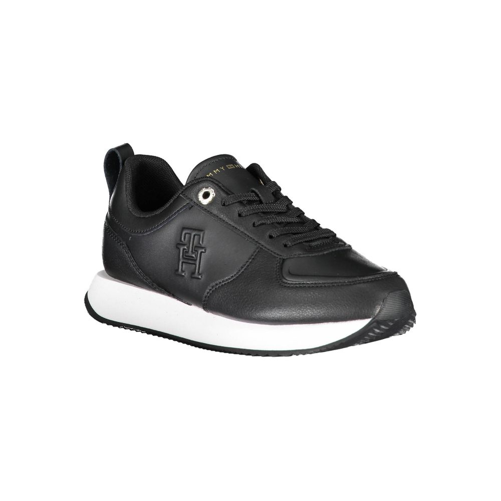 Baskets Tommy Hilfiger en cuir noir pour femme