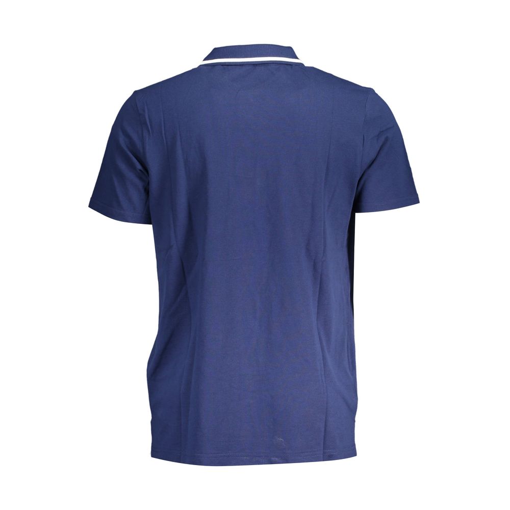 Polo Fila Classic bleu en coton avec détails contrastés