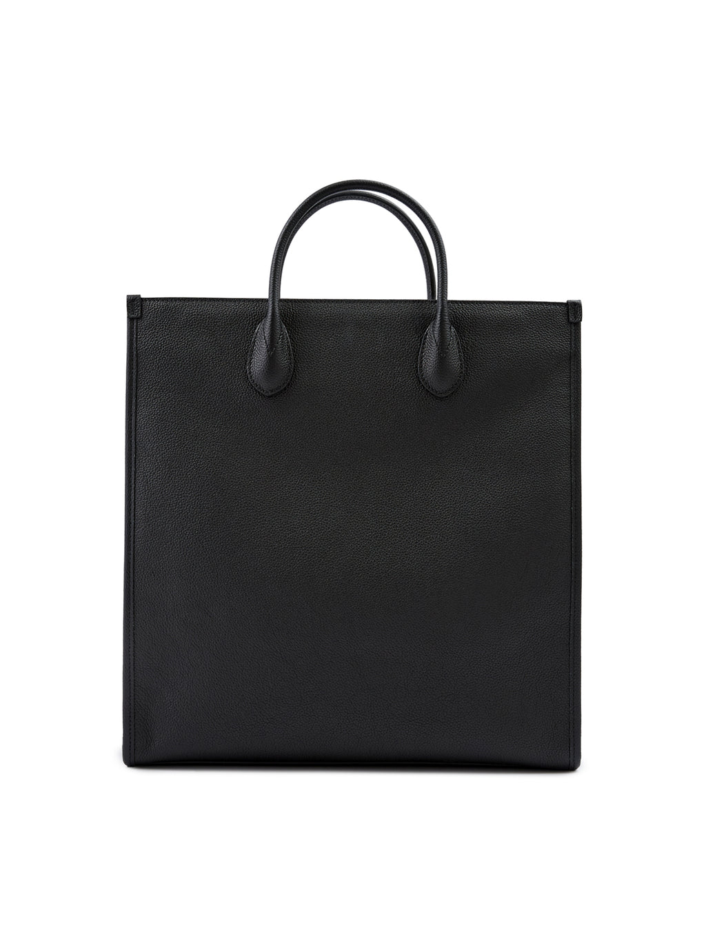 Sac fourre-tout moyen en cuir noir avec logo Gucci