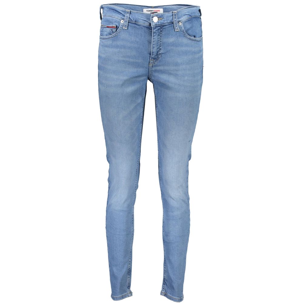Jean skinny Tommy Hilfiger bleu clair en coton pour femme