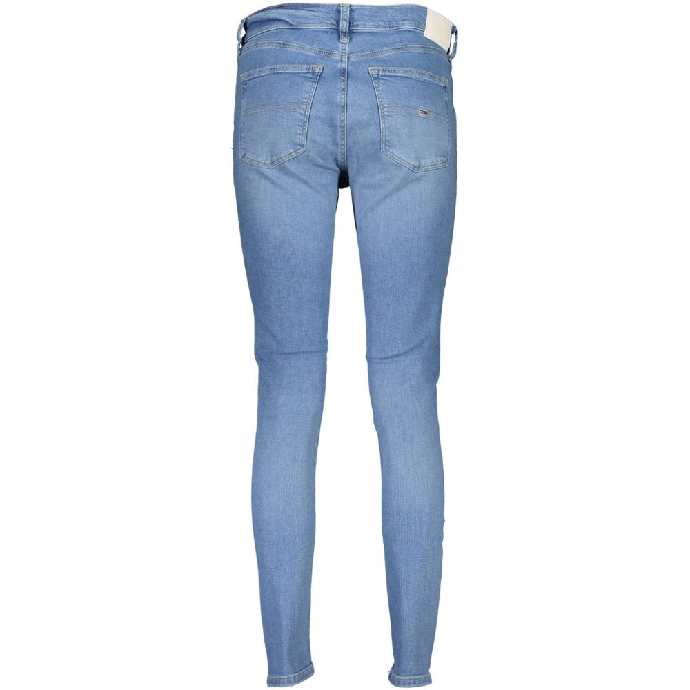 Jean skinny Tommy Hilfiger bleu clair en coton pour femme