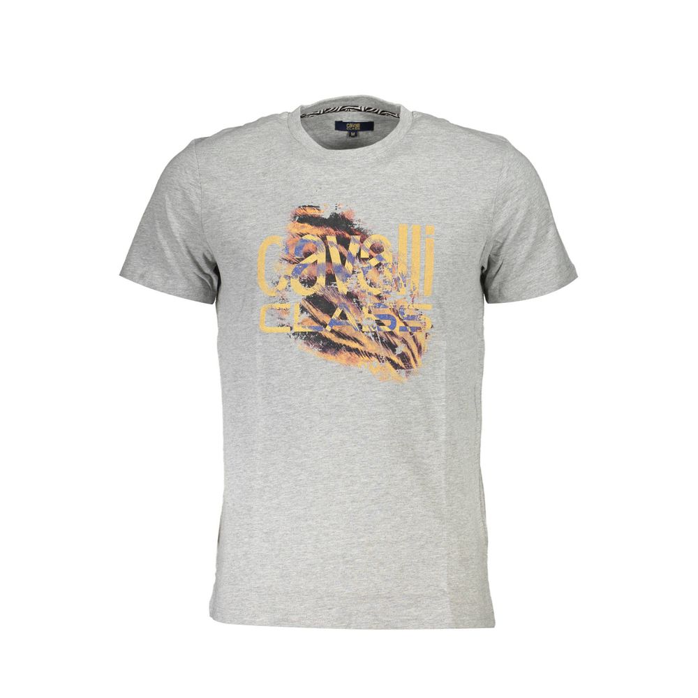 T-shirt Cavalli Class en coton marron pour homme
