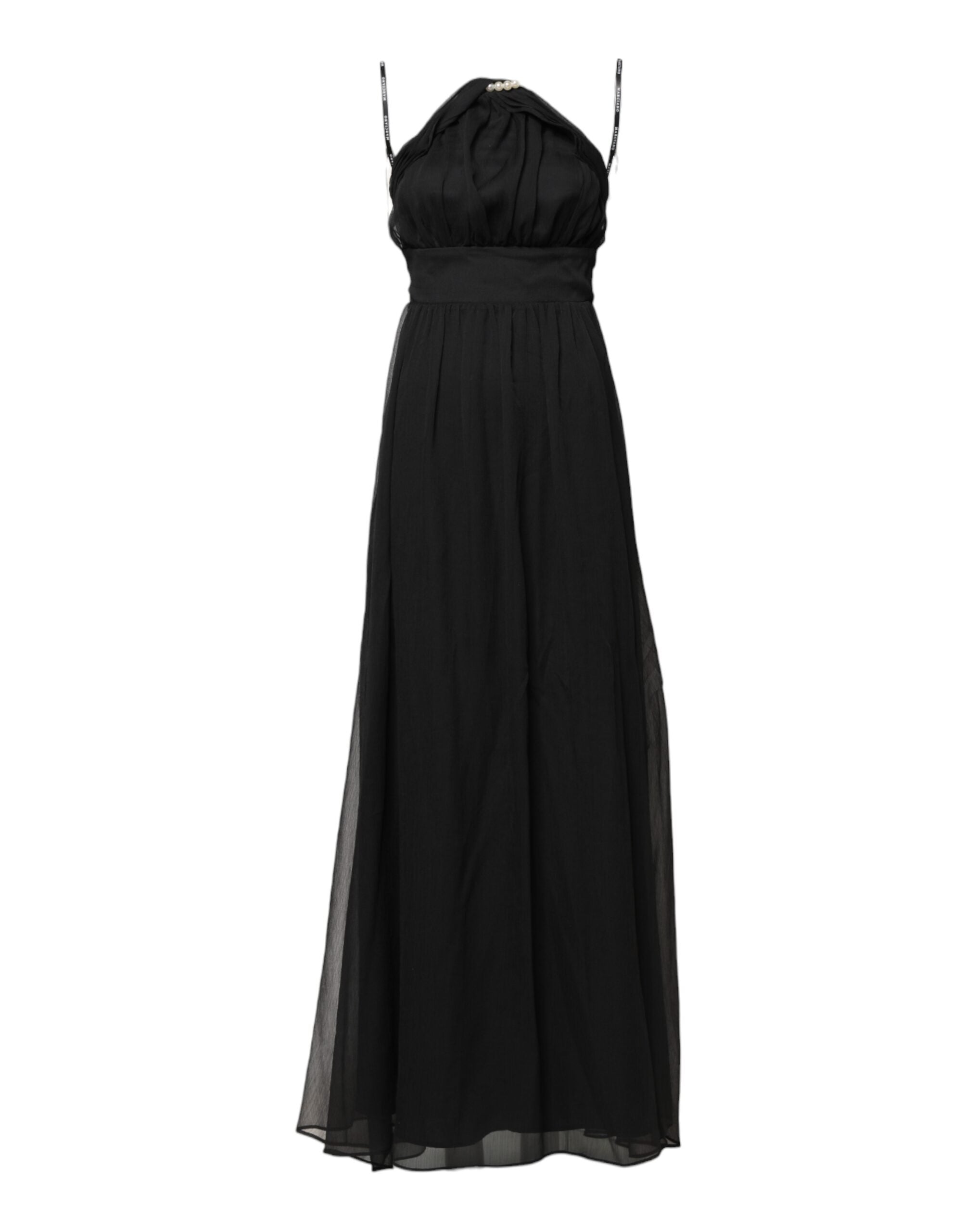 Robe longue sans manches en tulle noir et perles Marciano by Guess