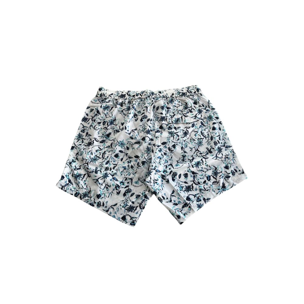 Short de bain Trussardi Beachwear en polyester blanc pour homme