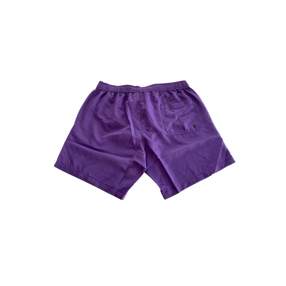 Short de bain Trussardi Beachwear en polyester violet pour homme
