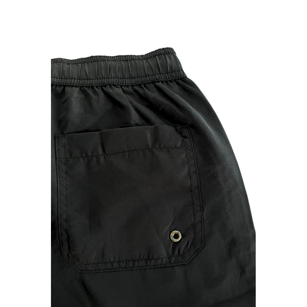 Short de bain Trussardi Beachwear en polyester noir pour homme