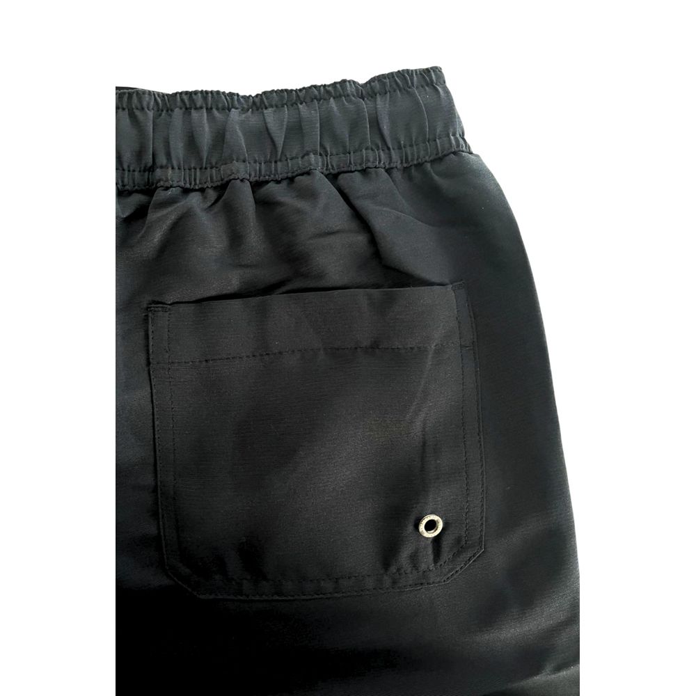 Short de bain Trussardi Beachwear en polyester noir pour homme