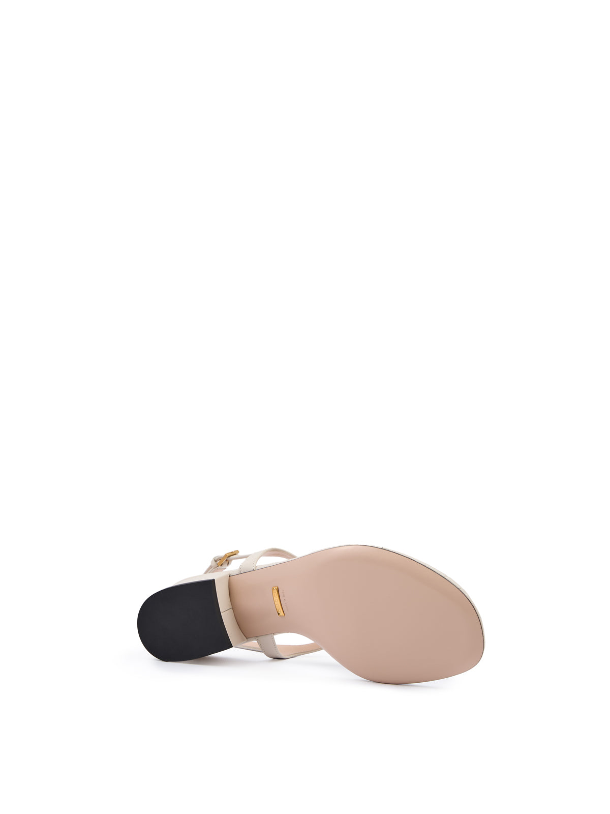 Sandales Charlotte en cuir nappa blanc mystique Gucci