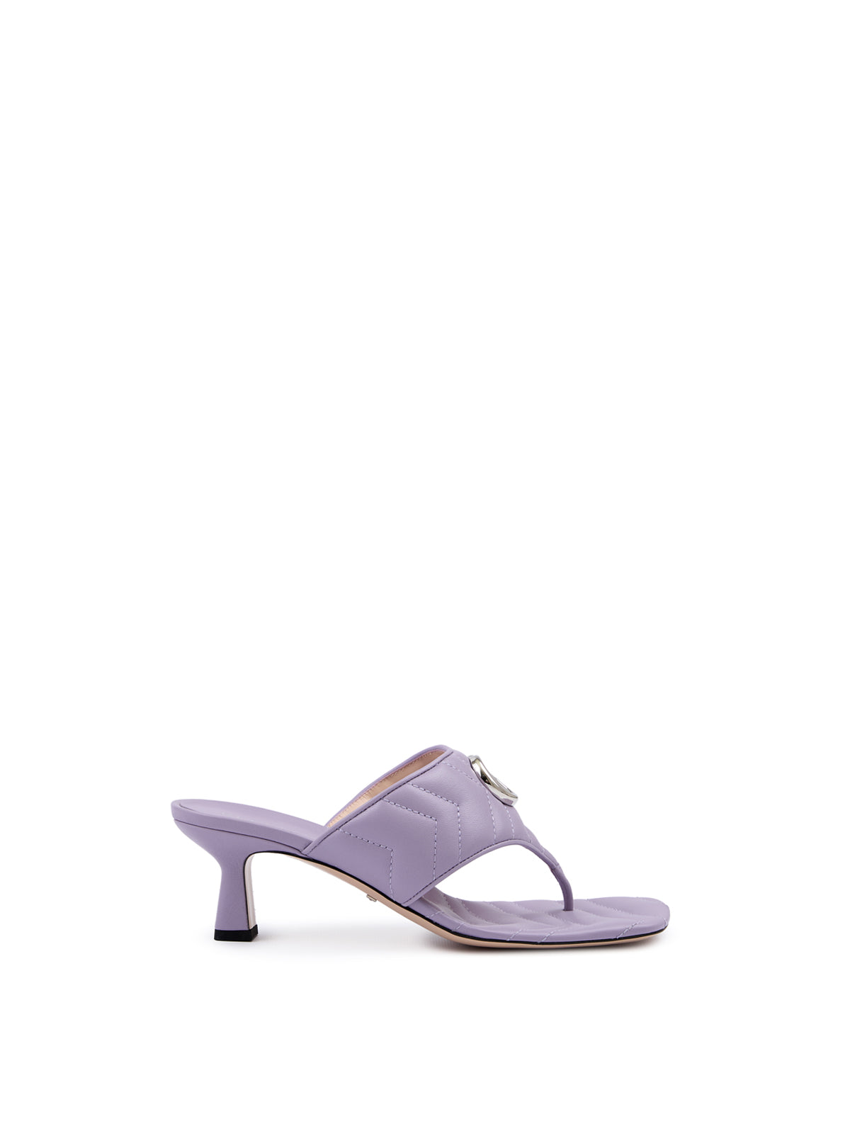 Sandales Charlotte en cuir nappa violet mystique Gucci
