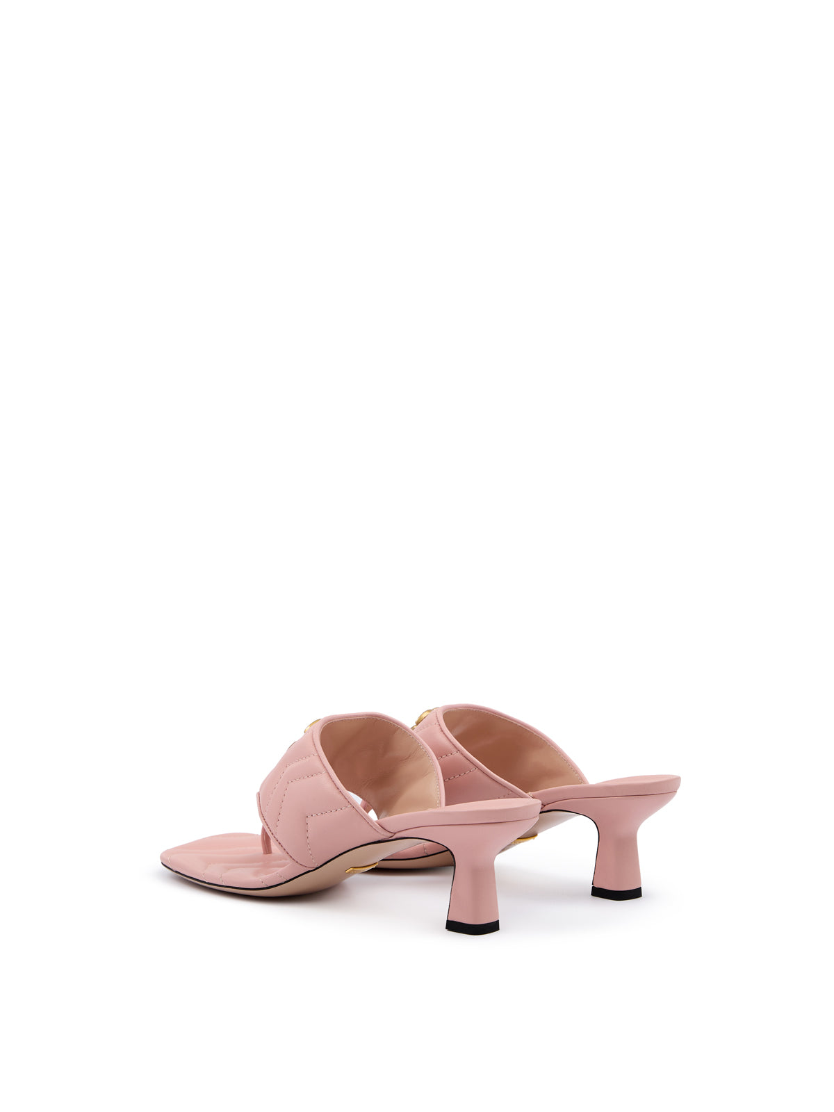 Sandales Charlotte en cuir nappa rose mystique Gucci