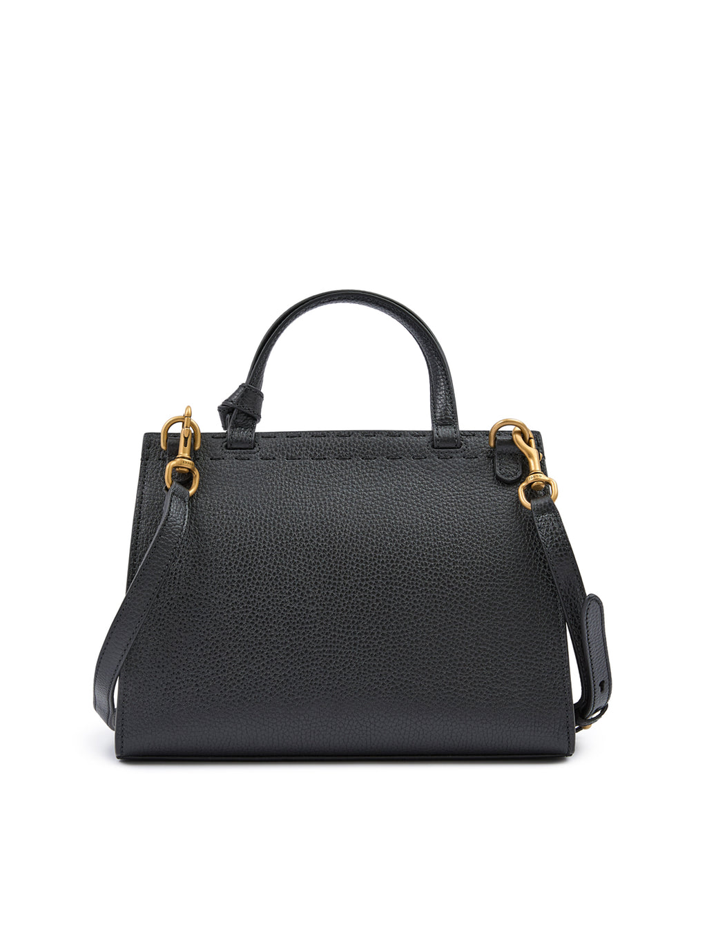 Sac à main Gucci en cuir noir GG Marmont