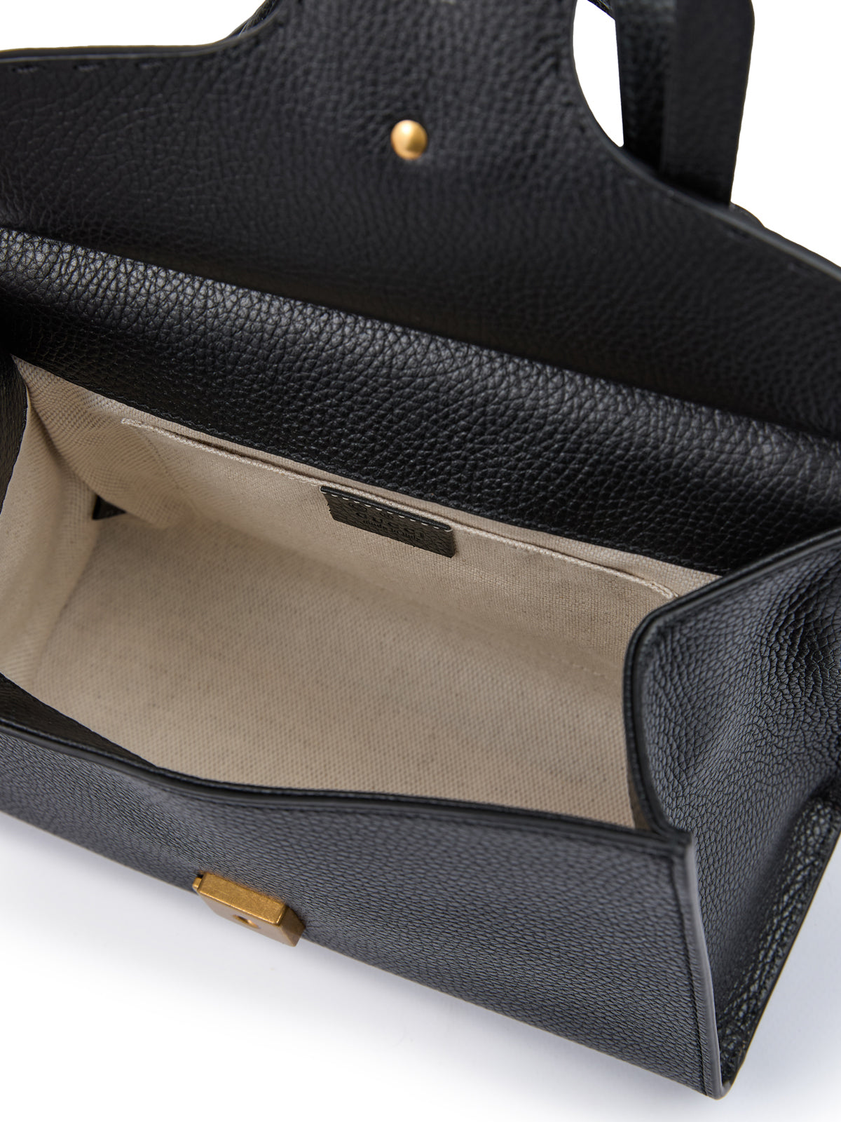 Sac à main Gucci en cuir noir GG Marmont