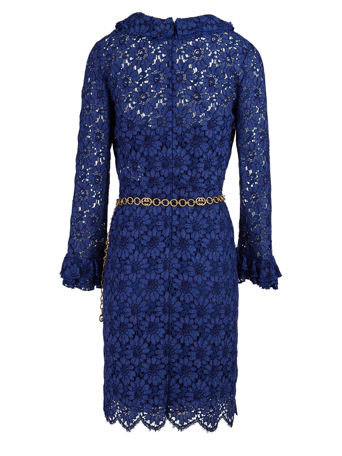 Robe mi-longue Gucci Blu en viscose et coton