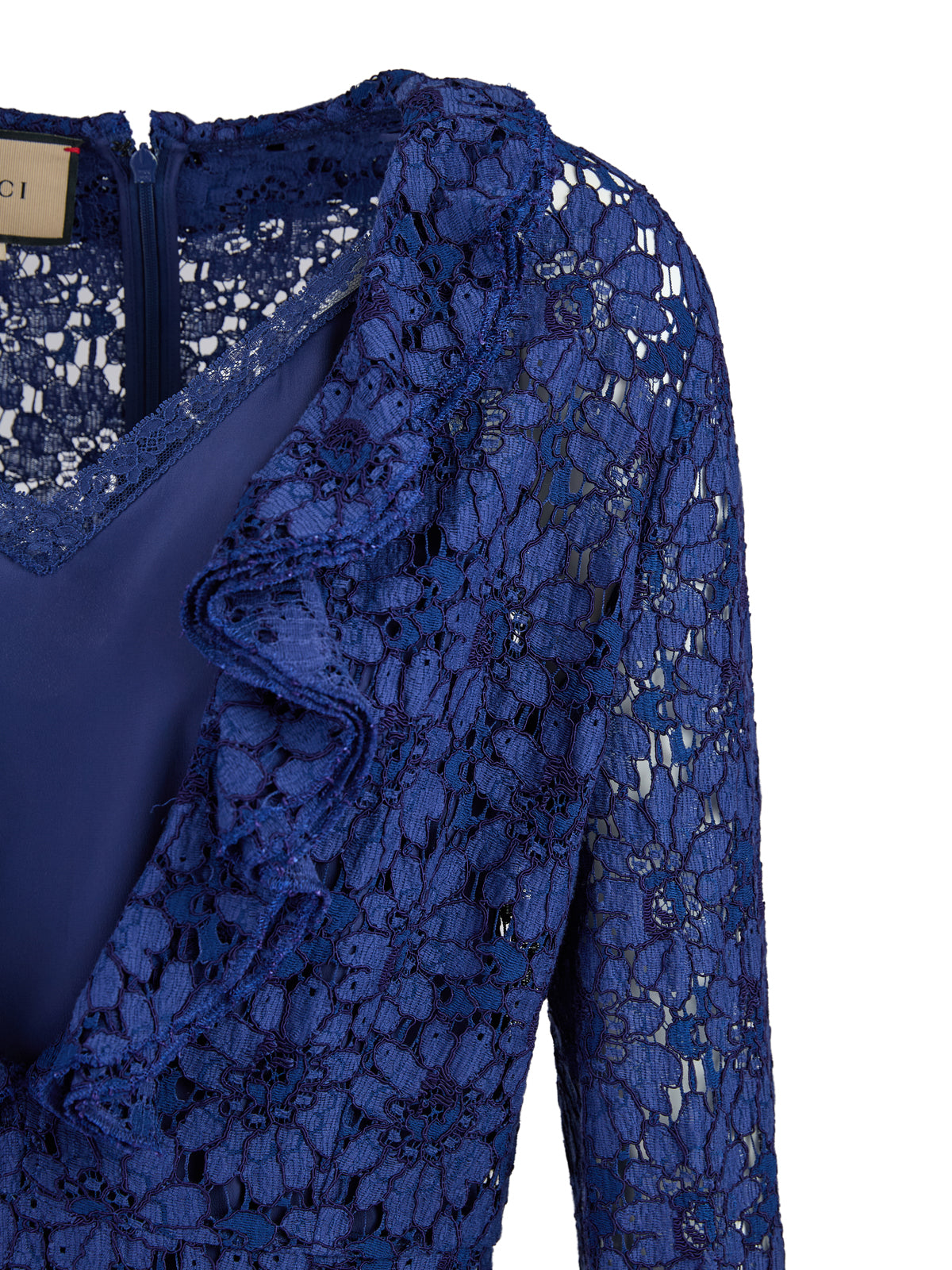 Robe mi-longue Gucci Blu en viscose et coton