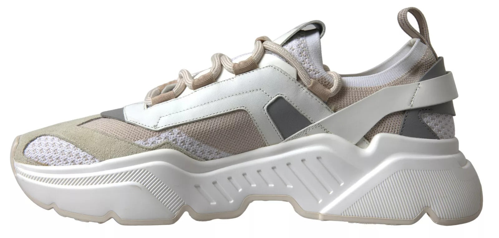 Baskets Dolce &amp; Gabbana en cuir blanc beige Chaussures de sport DAYMASTER