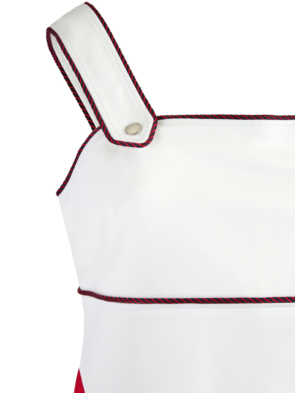 Robe courte blanche en polyester et coton Gucci