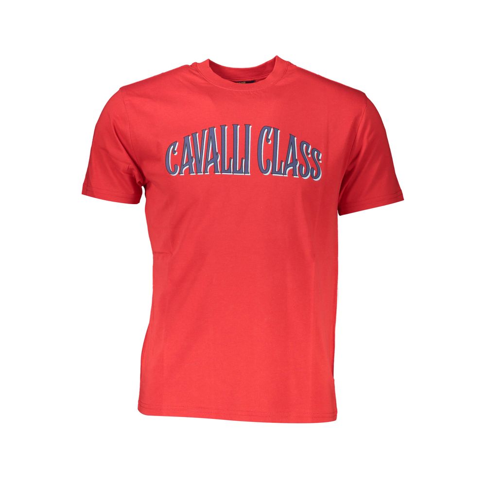 T-shirt Cavalli Class en coton rouge pour homme