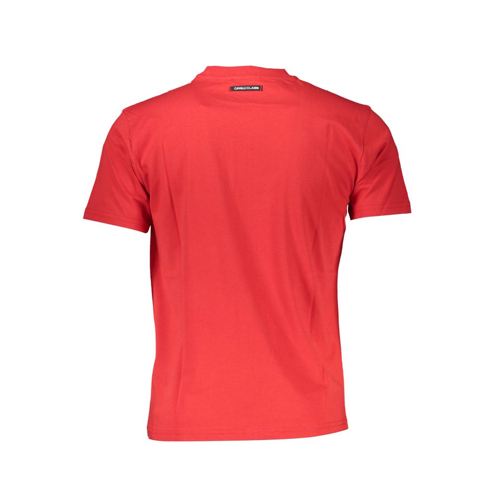 T-shirt Cavalli Class en coton rouge pour homme