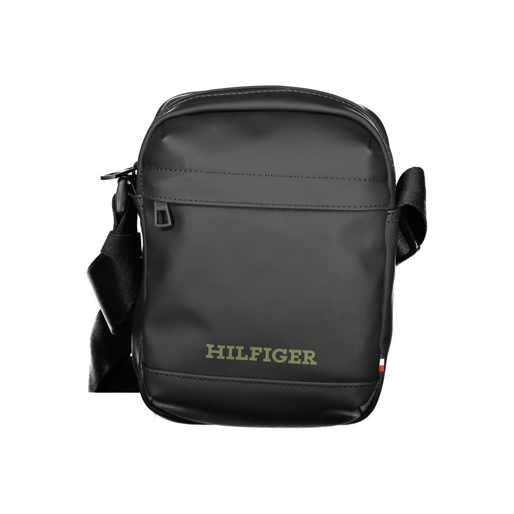 Sac à bandoulière en polyéthylène noir Tommy Hilfiger