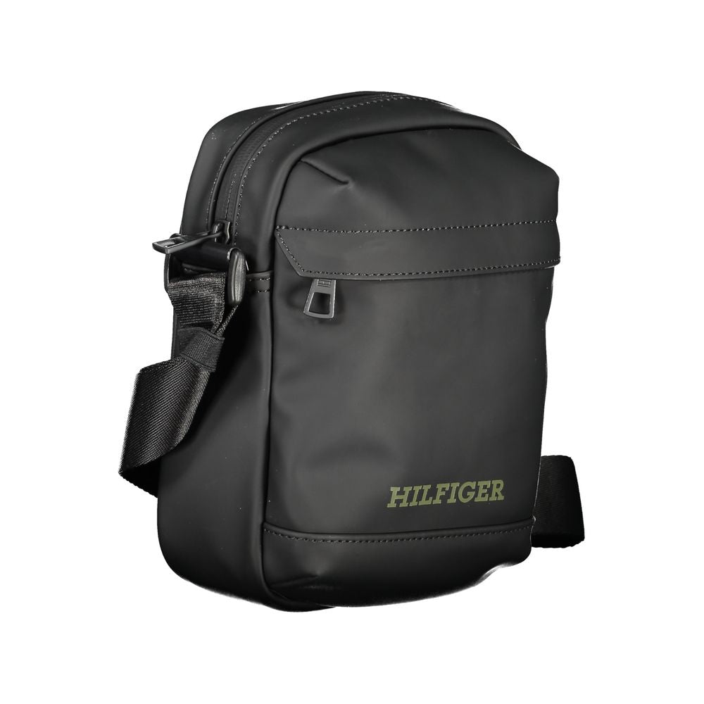 Sac à bandoulière en polyéthylène noir Tommy Hilfiger