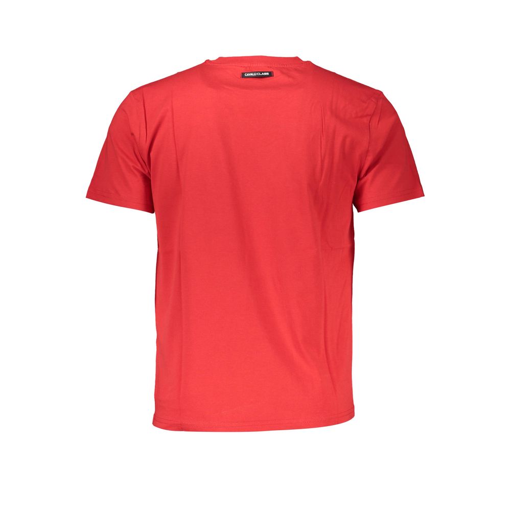 T-shirt Cavalli Class en coton rouge pour homme