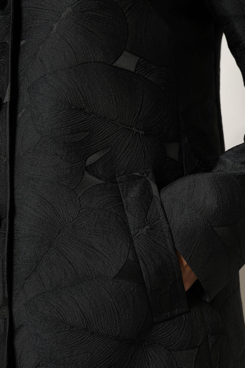 Trench-coat noir à boutonnage simple Dolce &amp; Gabbana