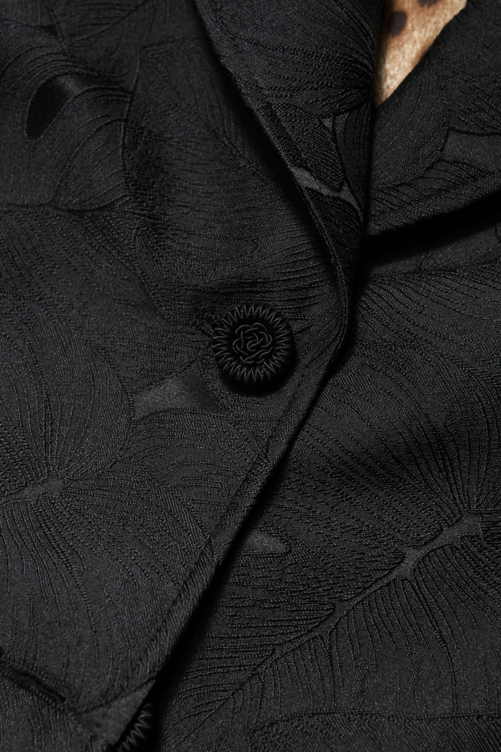 Trench-coat noir à boutonnage simple Dolce &amp; Gabbana