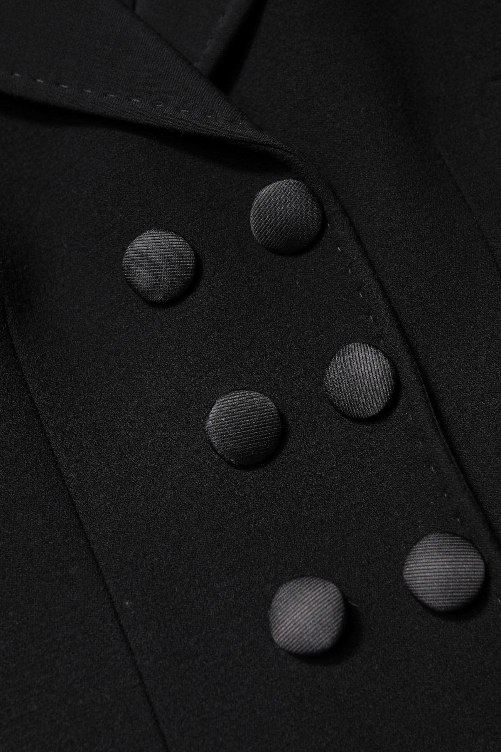 Dolce &amp; Gabbana Manteau croisé en laine noire
