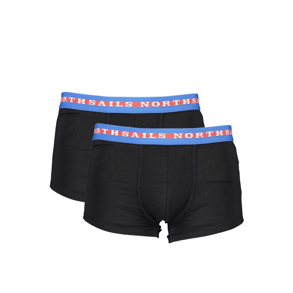 Paire de boxers North Sails en coton noir pour homme