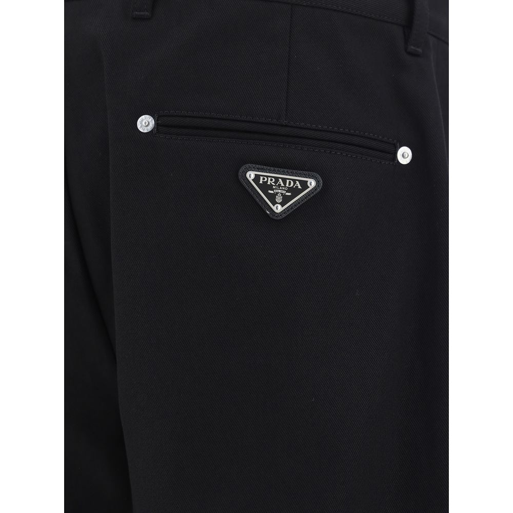 Pantalon en coton Prada