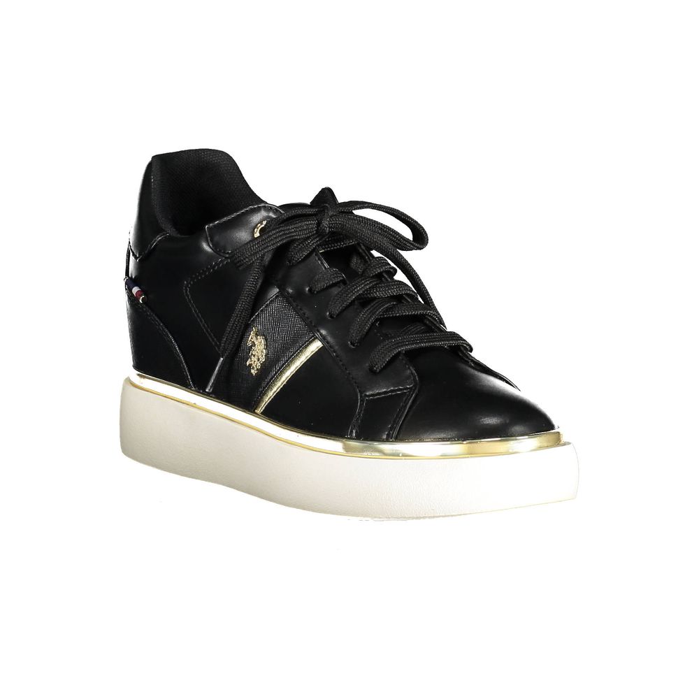 Baskets noires en polyester pour femme US POLO ASSN.