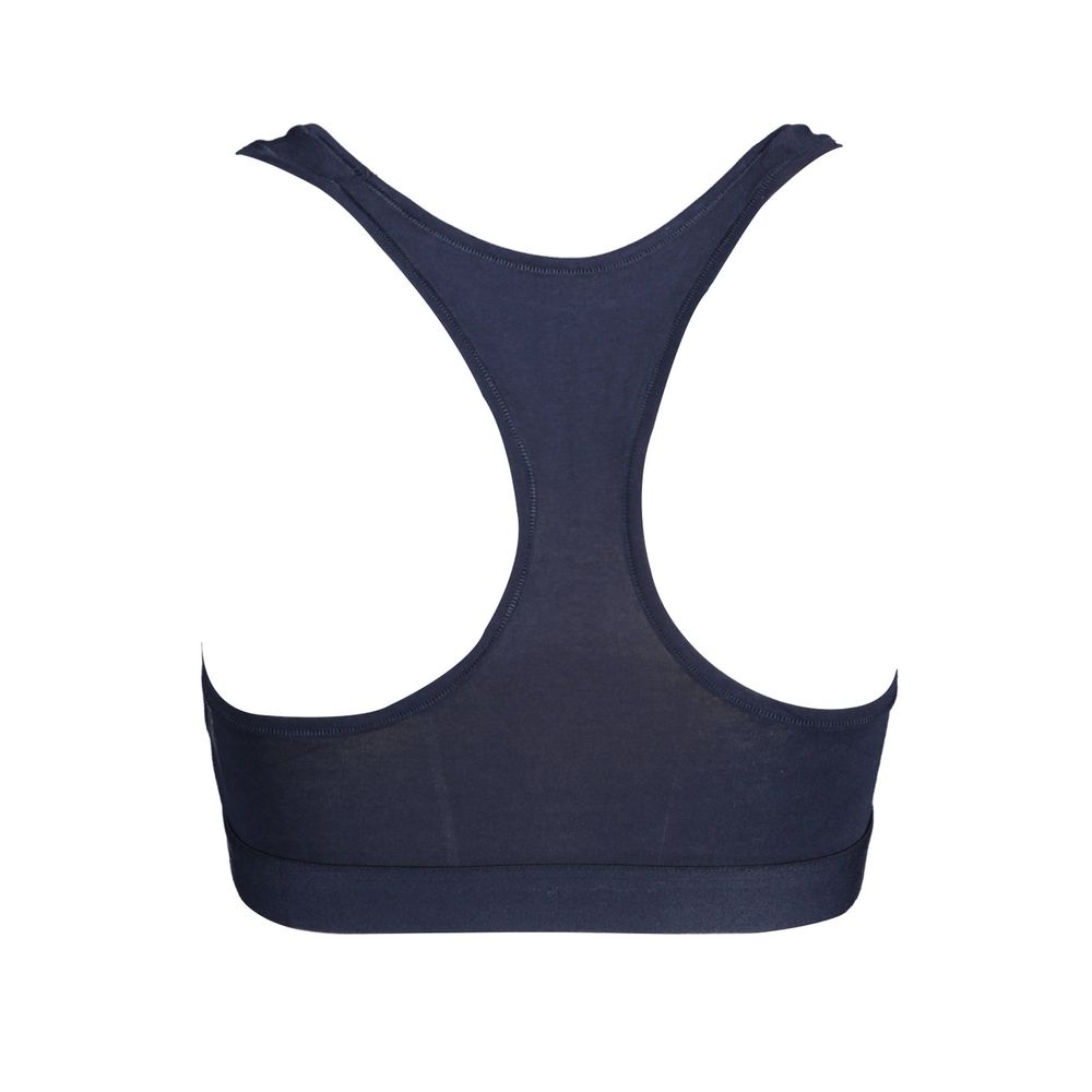 Soutien-gorge de sport Tommy Hilfiger en coton bleu pour femme