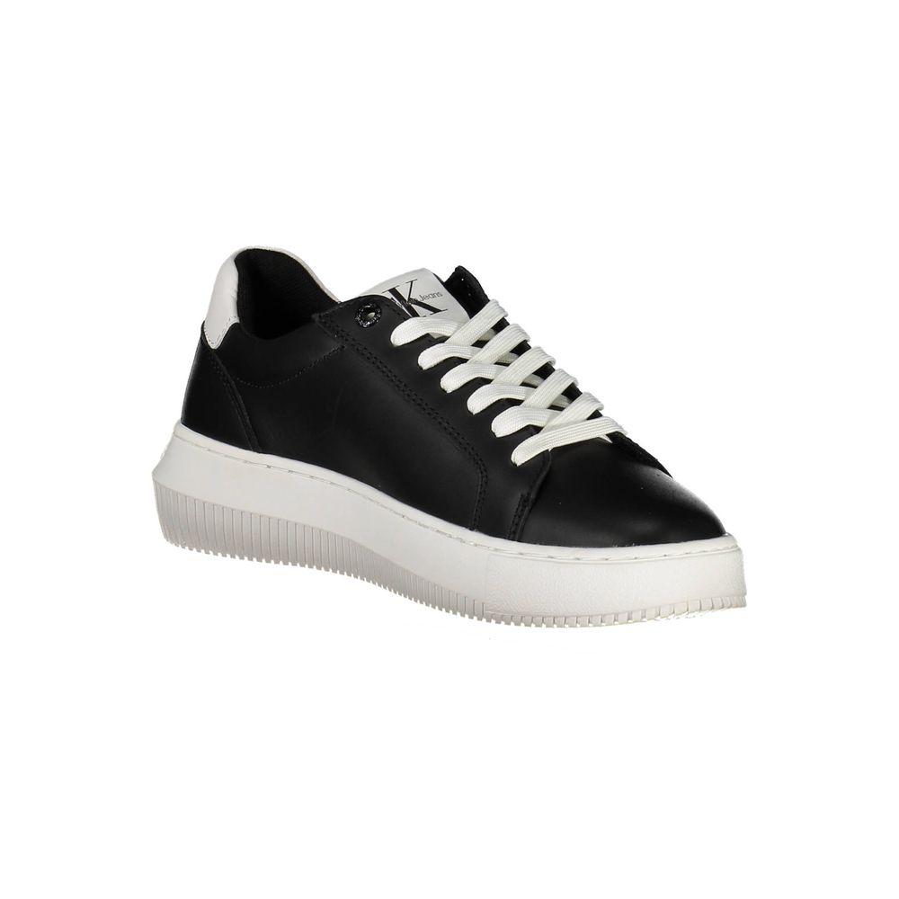 Baskets Calvin Klein en cuir noir pour femme