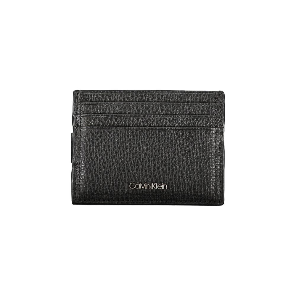 Porte-cartes élégant en cuir Calvin Klein avec pince à billets