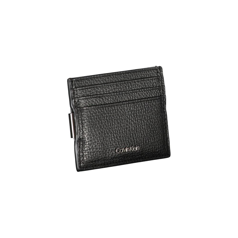 Porte-cartes élégant en cuir Calvin Klein avec pince à billets