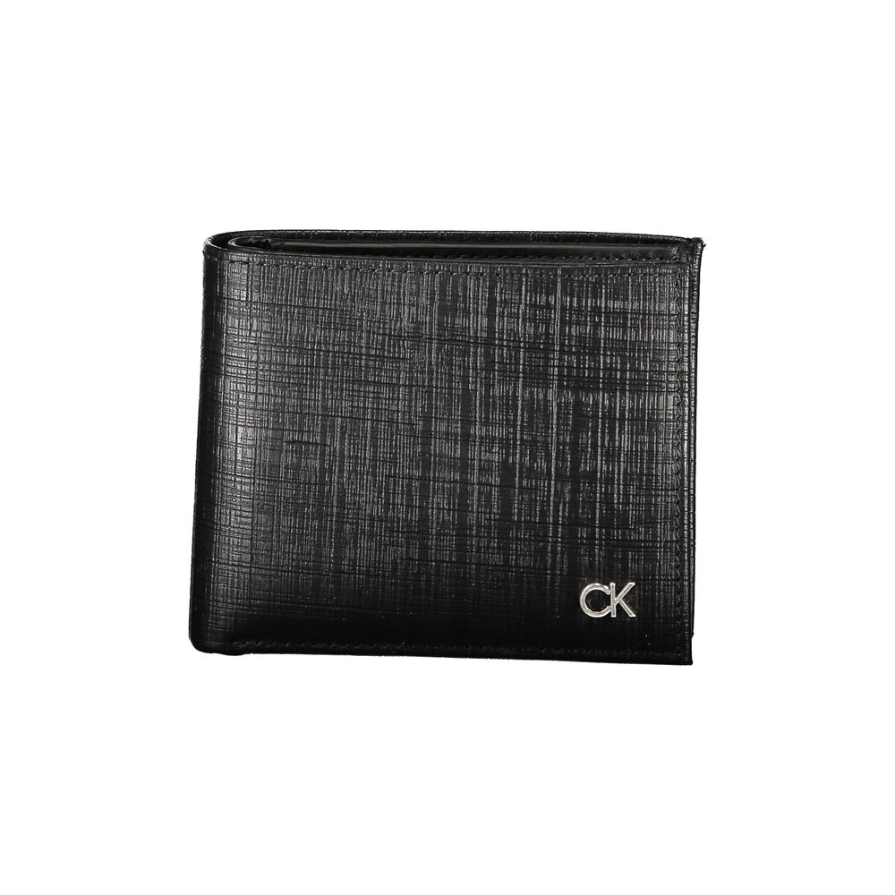 Portefeuille élégant en cuir à deux compartiments Calvin Klein