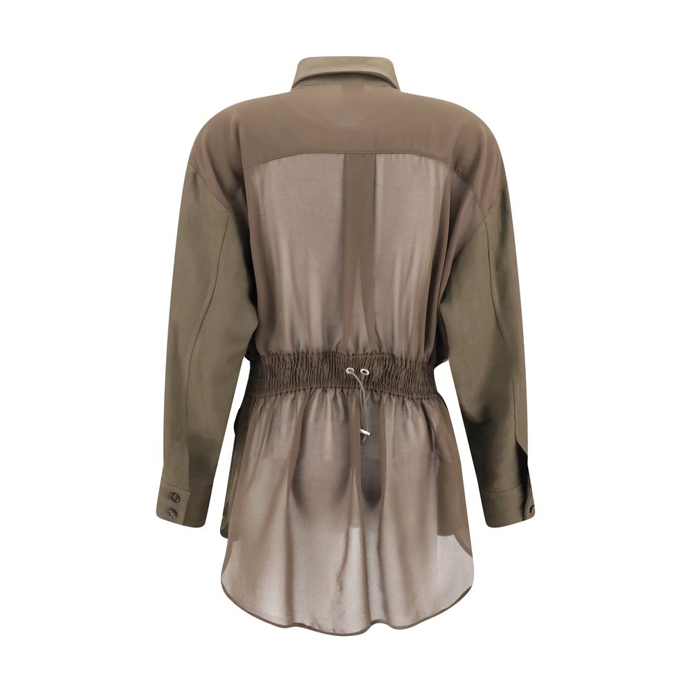 Veste chemise en lin PINKO