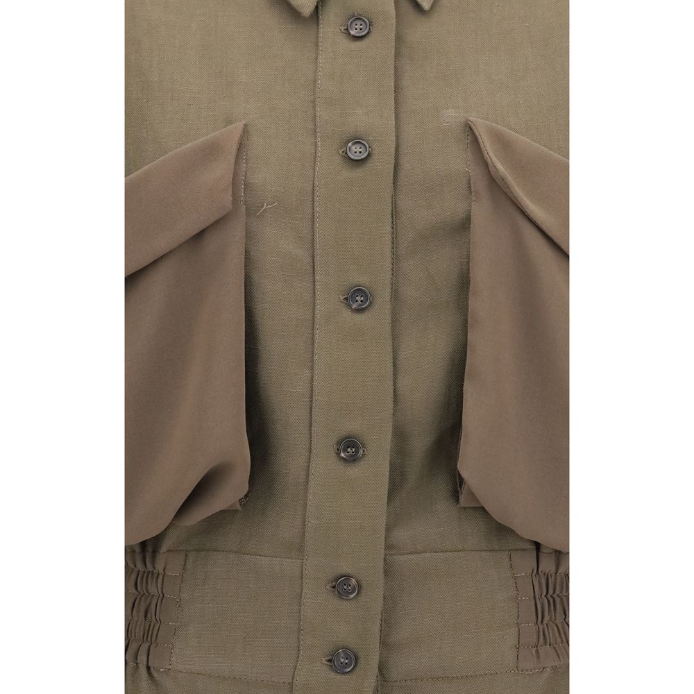 Veste chemise en lin PINKO