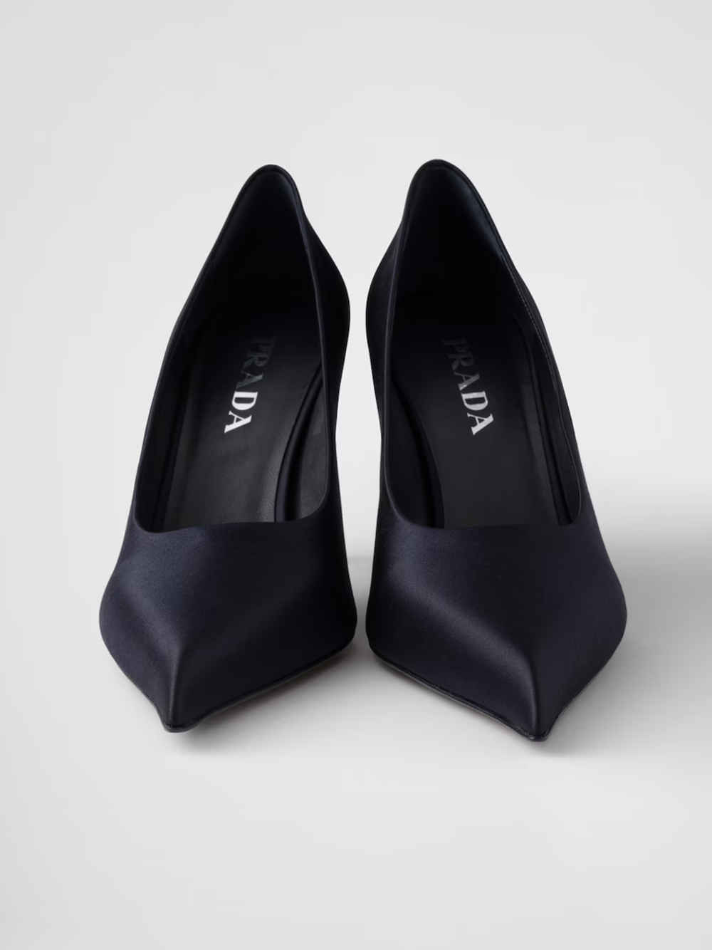 Escarpins Prada en satin bleu
