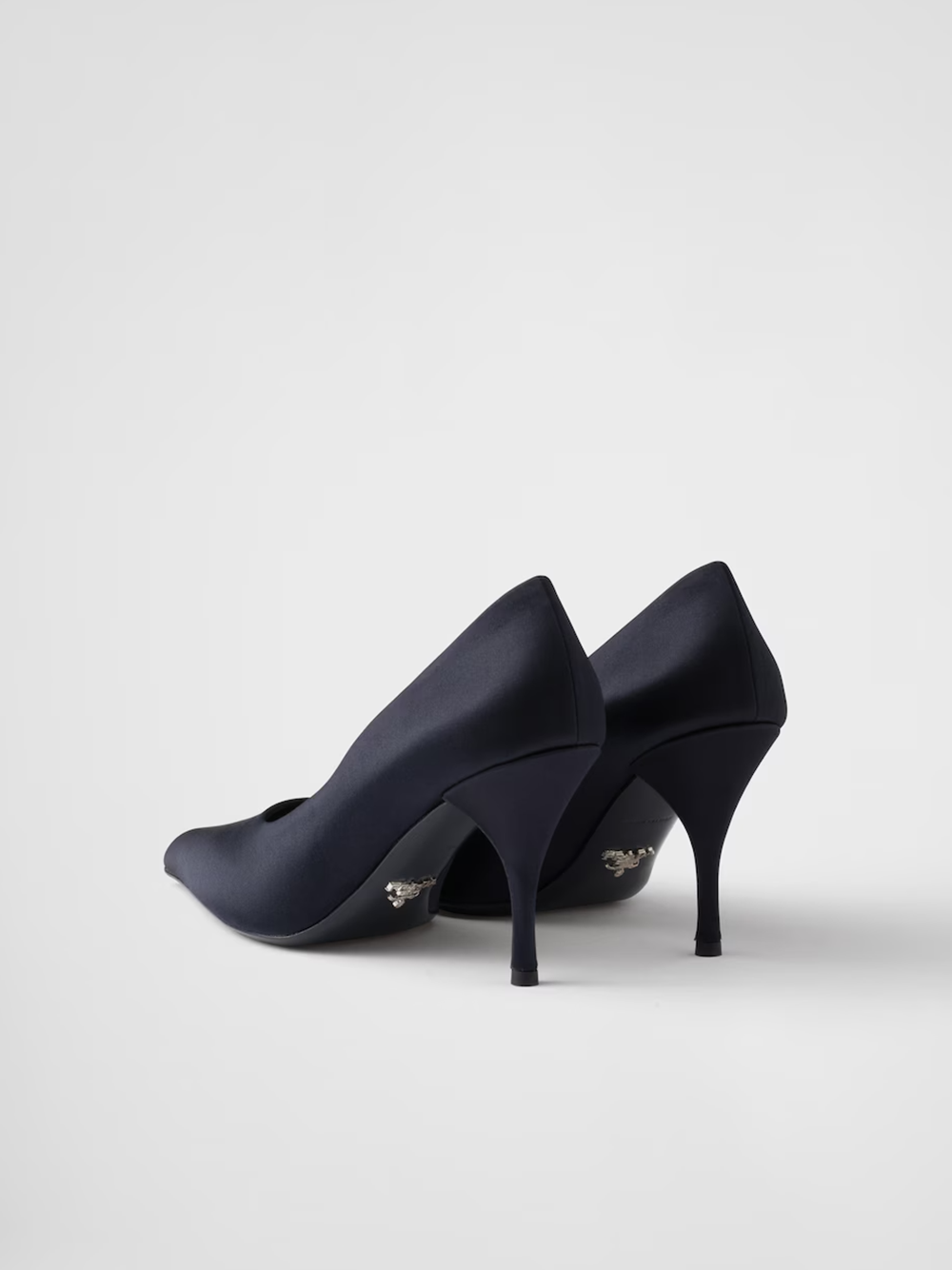 Escarpins Prada en satin bleu