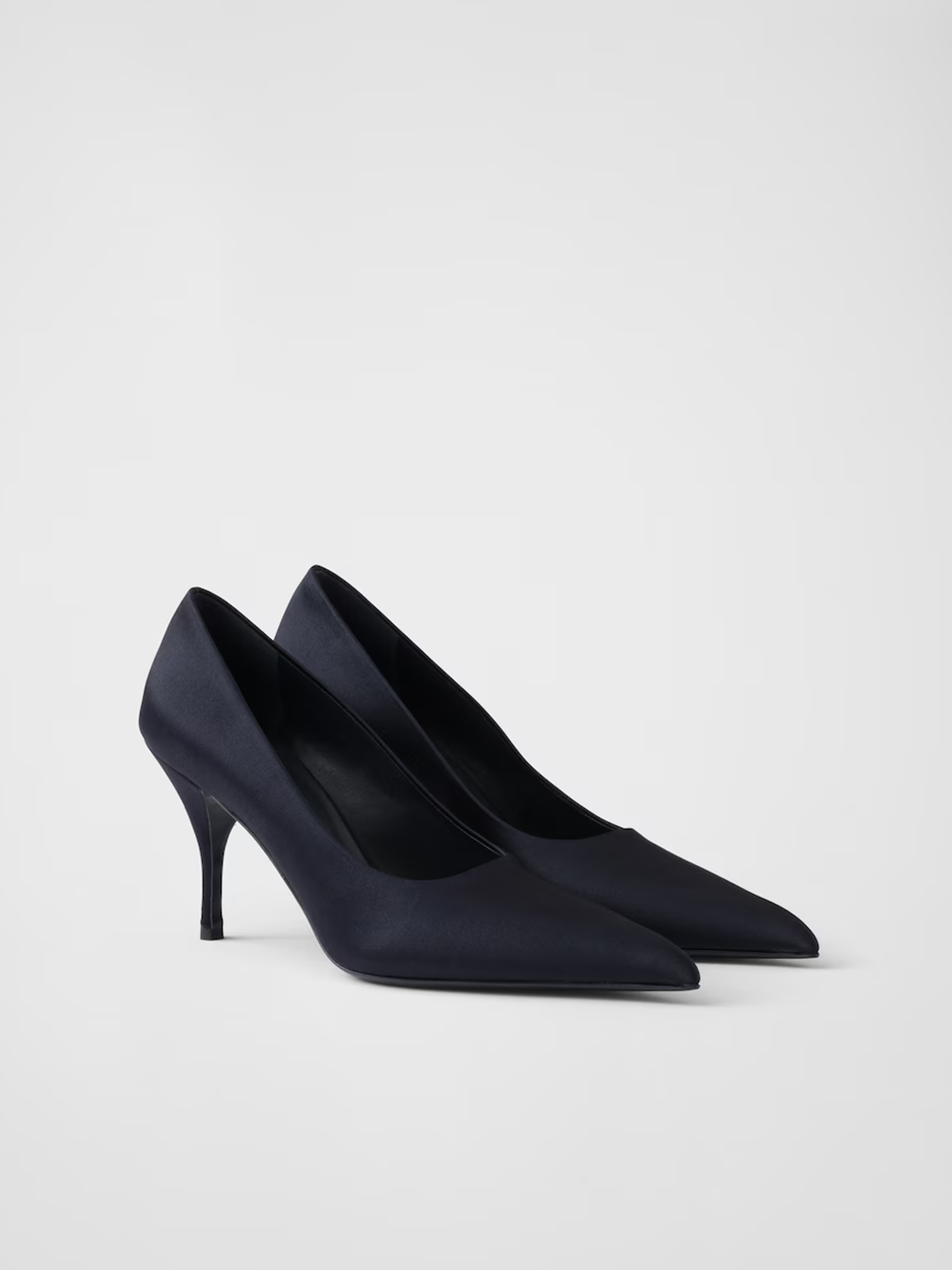 Escarpins Prada en satin bleu