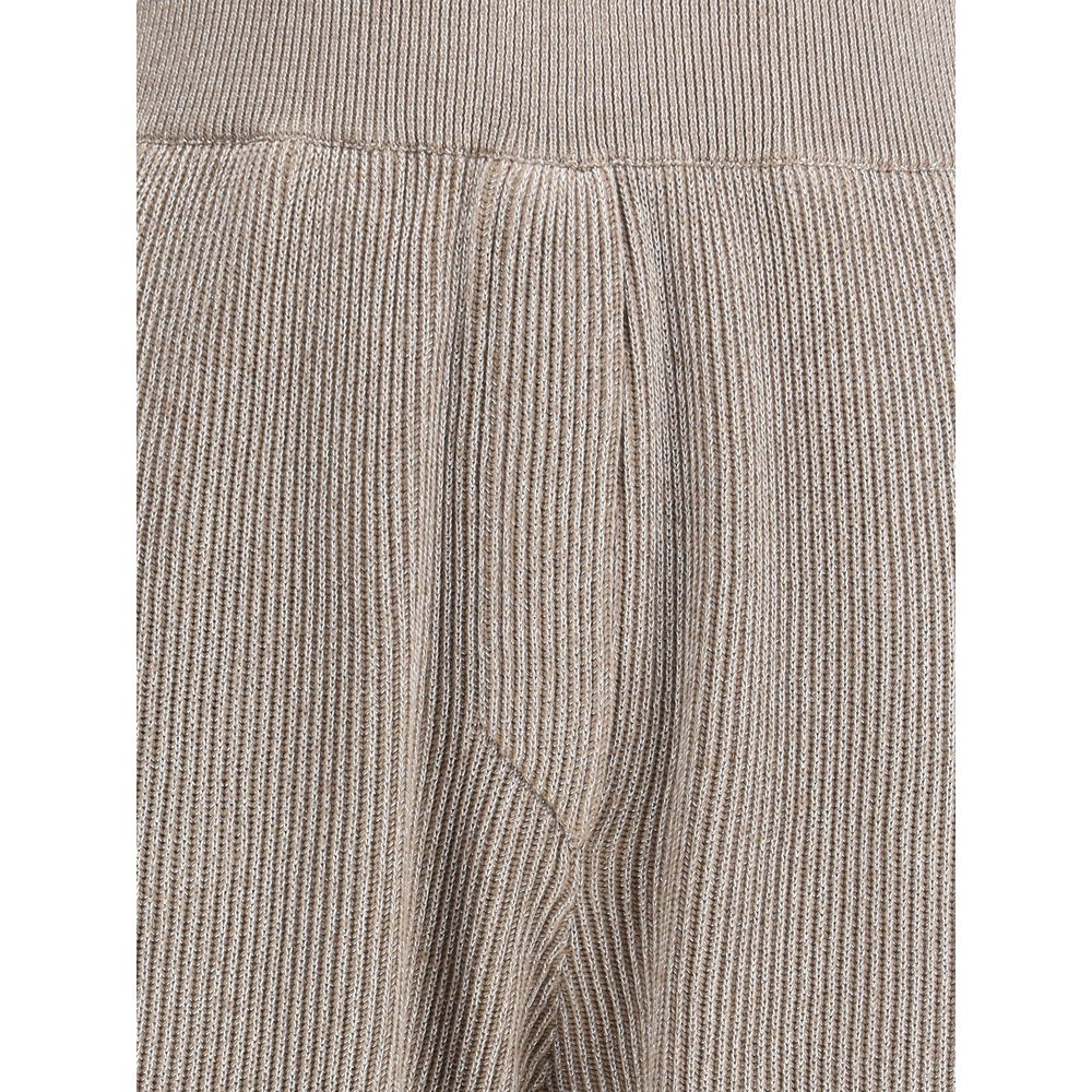Pantalon côtelé en lurex Brunello Cucinelli