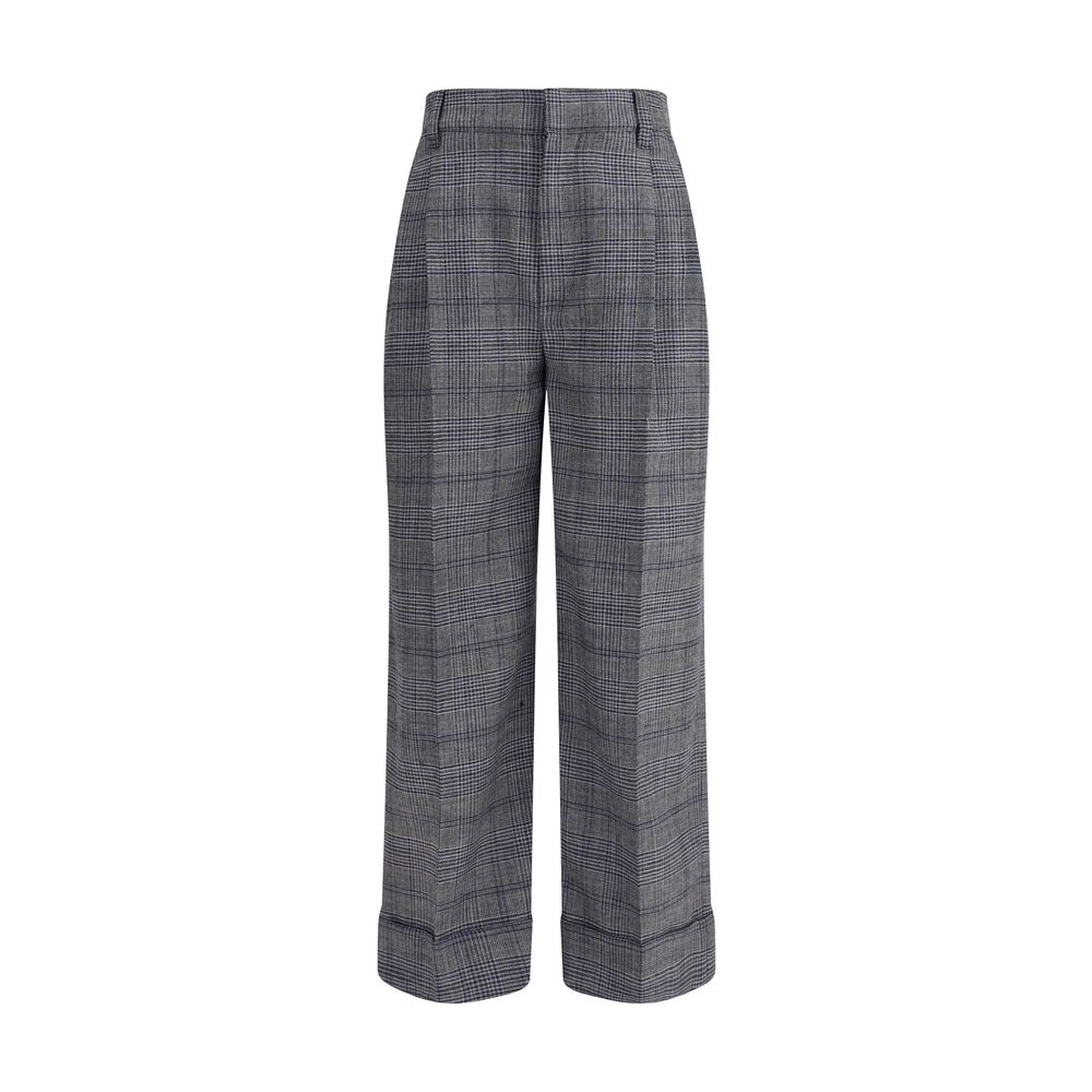 Pantalon à motif Prince de Galles Brunello Cucinelli