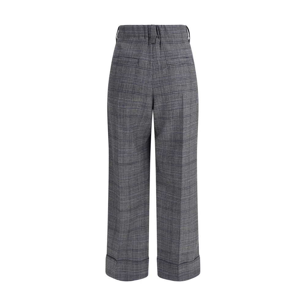 Pantalon à motif Prince de Galles Brunello Cucinelli
