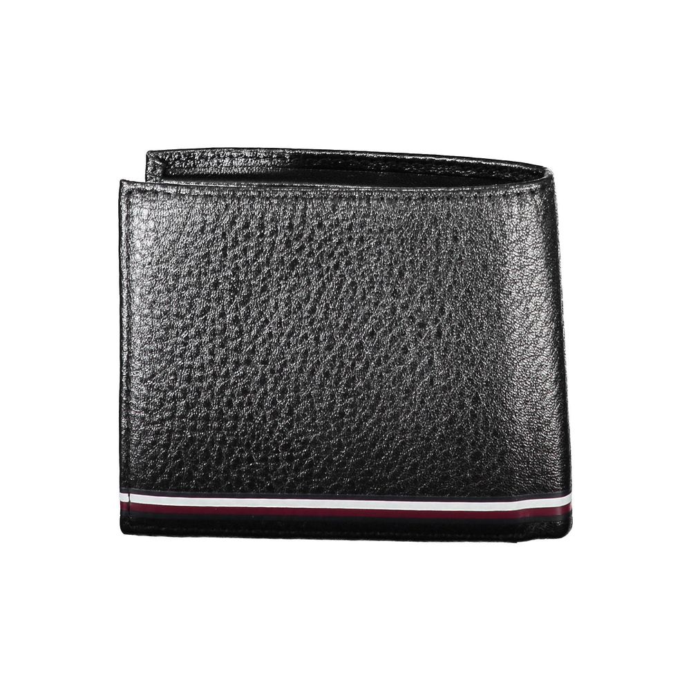 Portefeuille homme en cuir noir Tommy Hilfiger