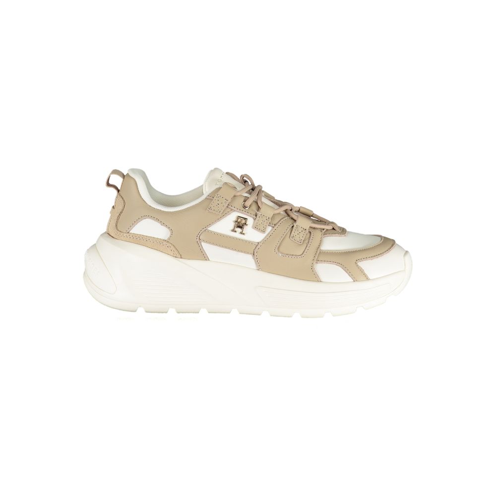 Baskets Tommy Hilfiger blanches en polyéthylène pour femme